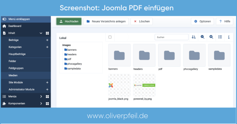 Joomla PDF einfügen