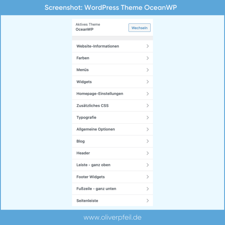 WordPress Theme OceanWP