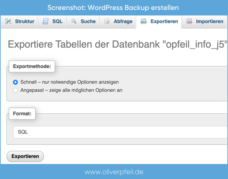 WordPress-Backup