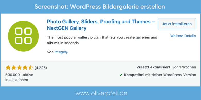 WordPress Bildergalerie erstellen