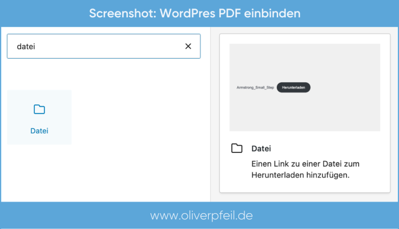 WordPress PDF einfügen