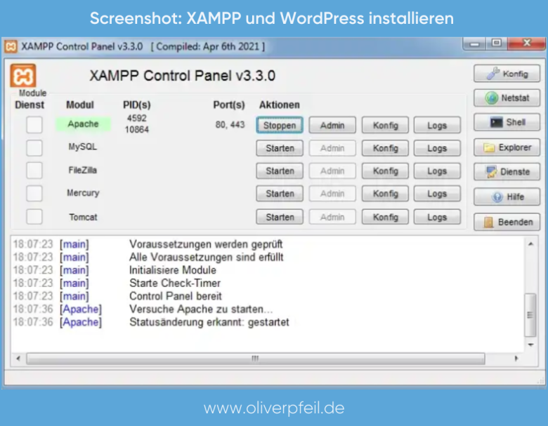 XAMPP und WordPress lokal installieren